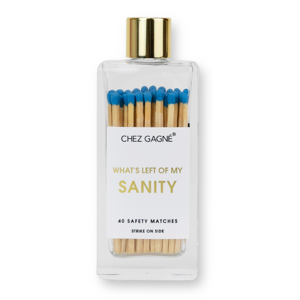 Left of My Sanity - Glass Bottle Safety Matches
