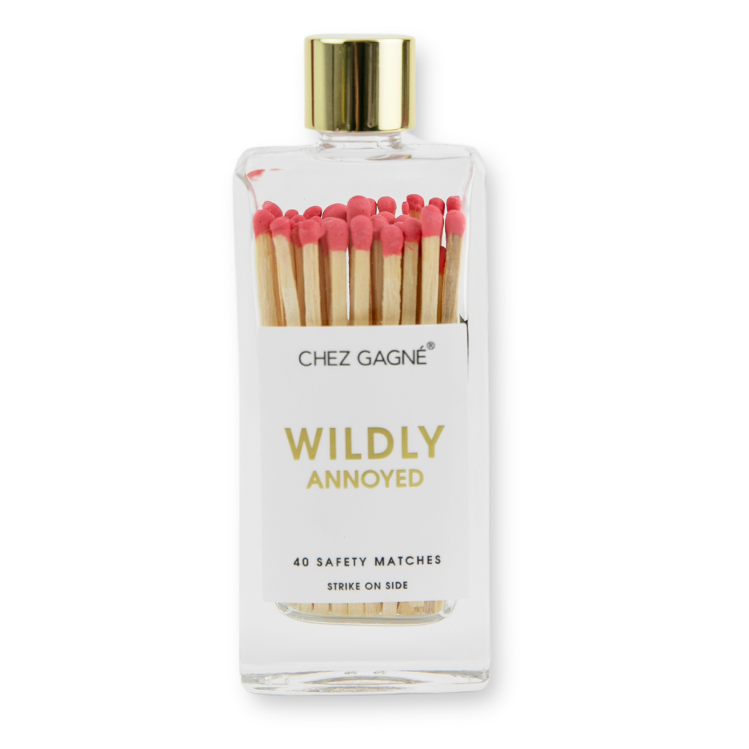 Wildly Annoyed - Glass Bottle Safety Matches