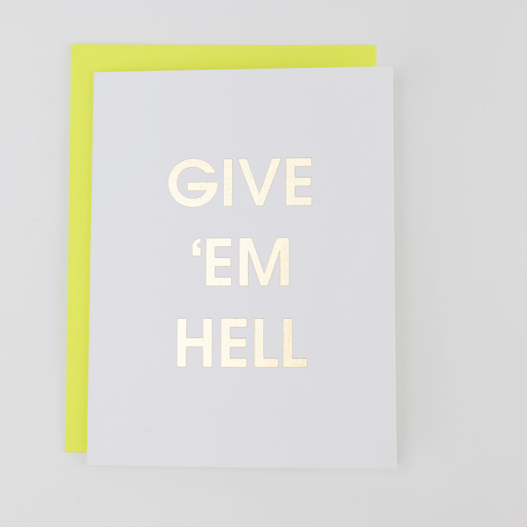 Thanks For Nothing - JK You're The Best- Letterpress Card