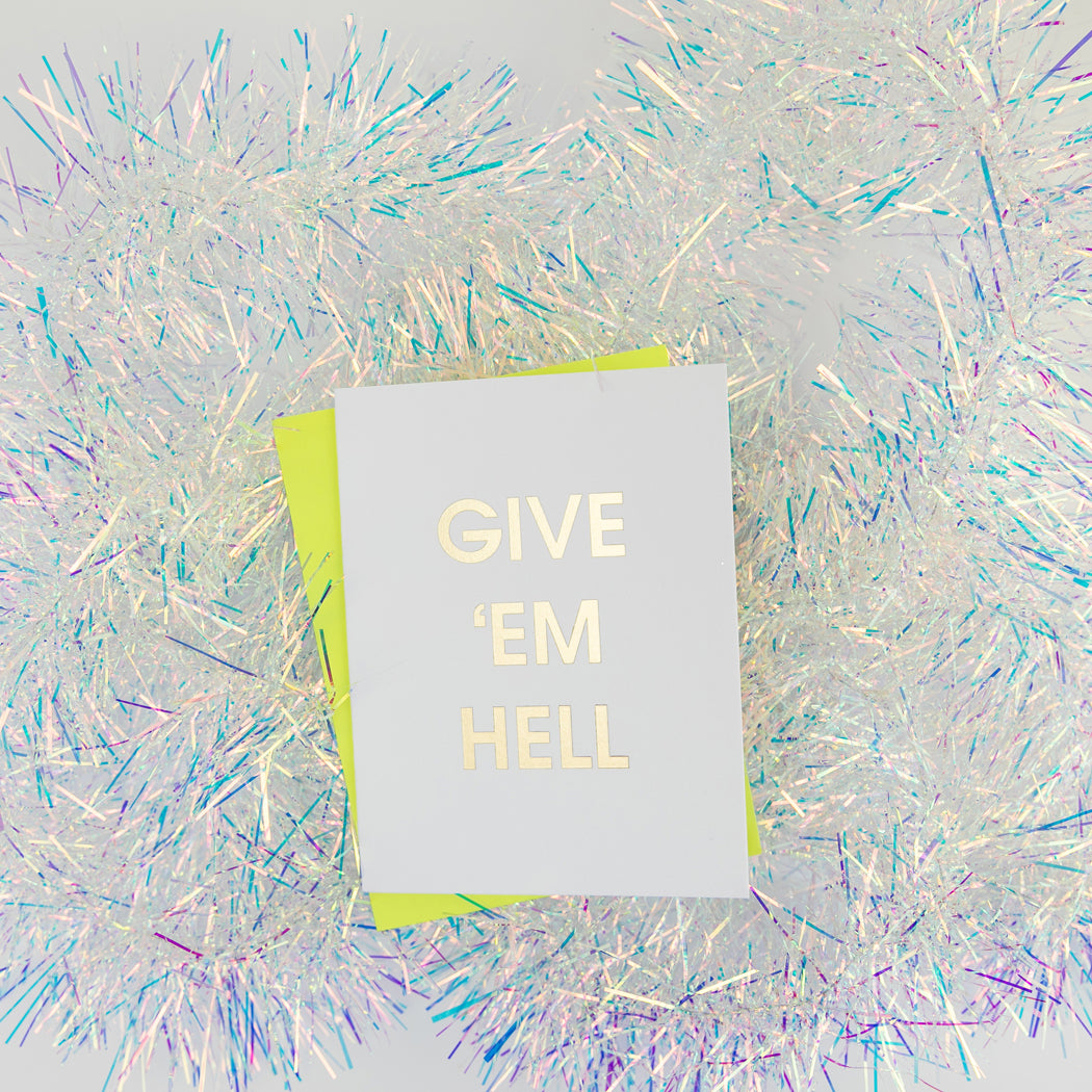 Thanks For Nothing - JK You're The Best- Letterpress Card