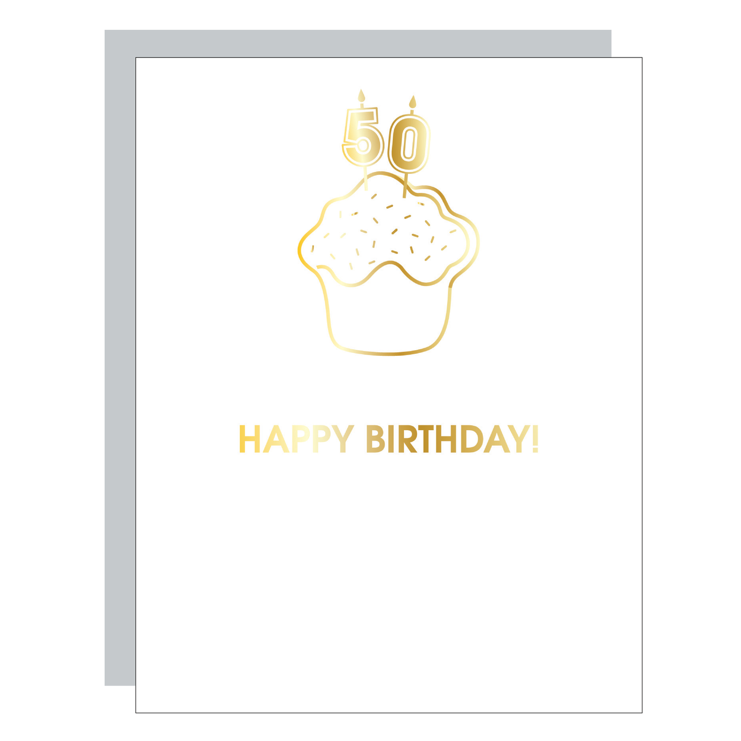 Happy Birthday Candles 60 - Paperclip Letterpress Card