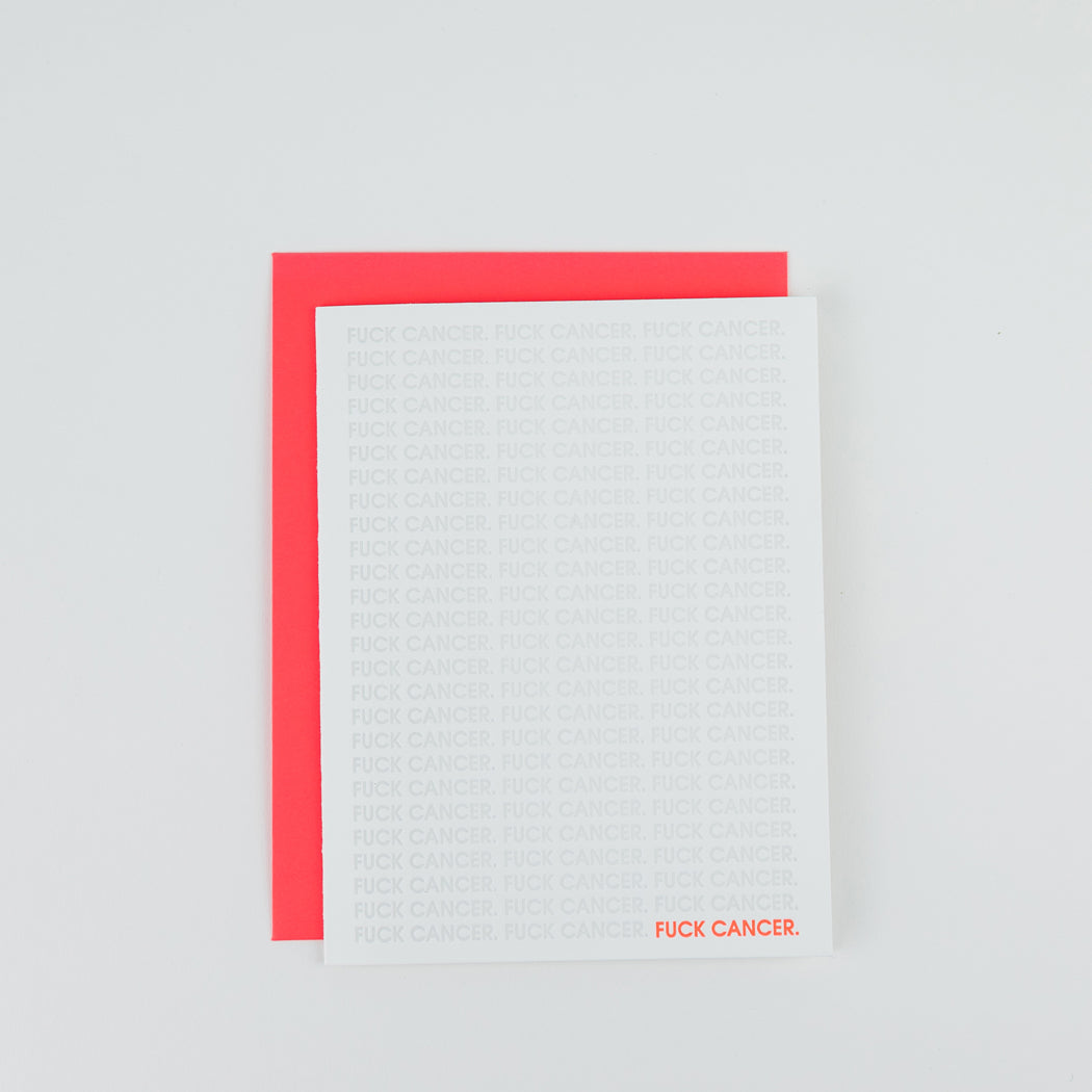 Fuck Cancer - Letterpress Card