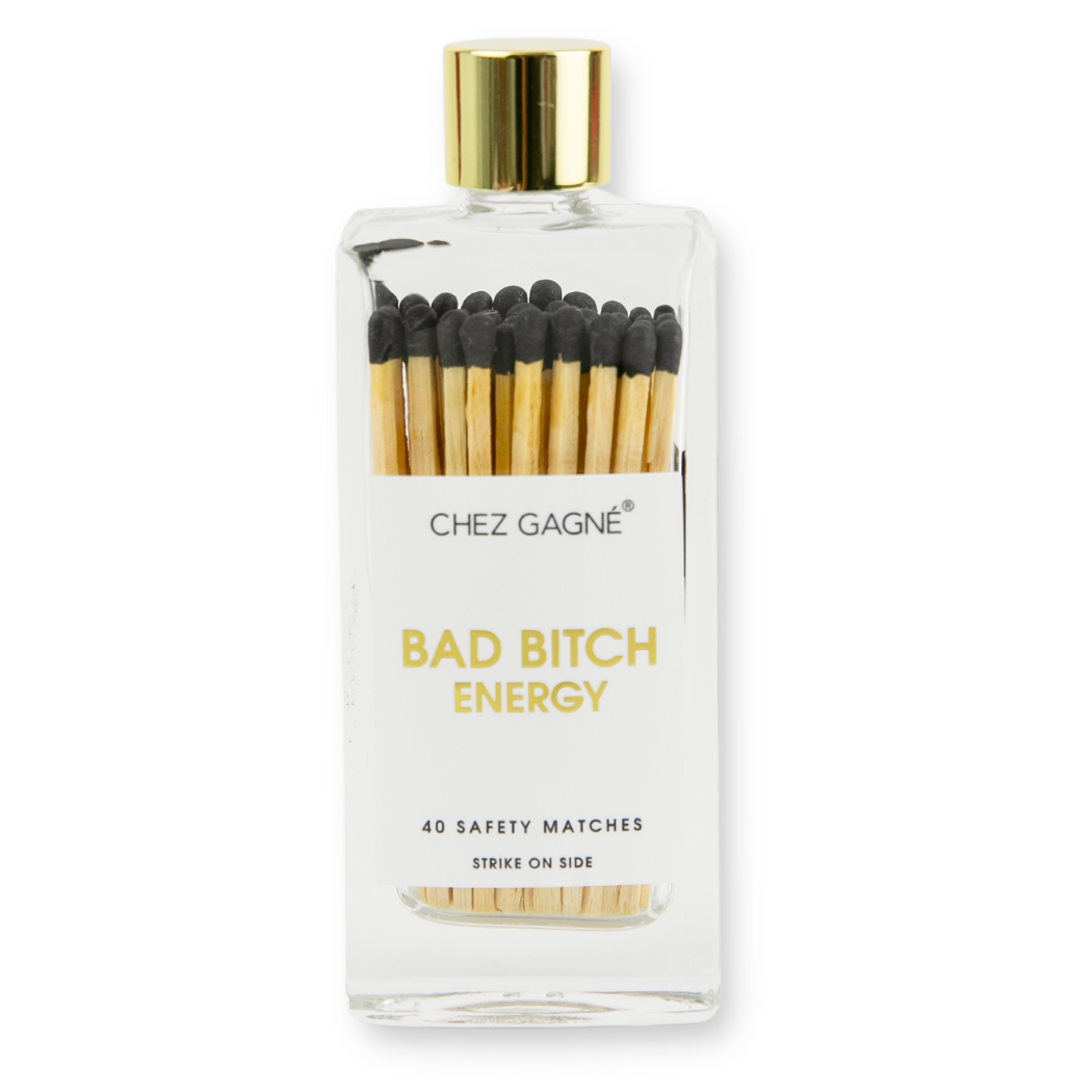 Bad Bitch Energy - Glass Bottle Safety Matches