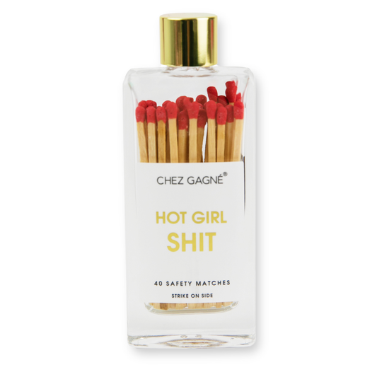 Hot Girl Shit - Glass Bottle Safety Matches