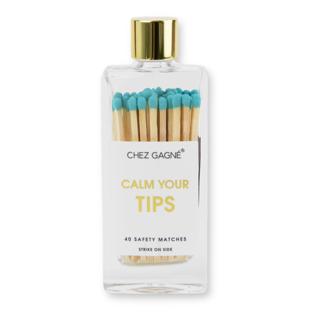 Calm Your Tips - Glass Bottle Safety Matches