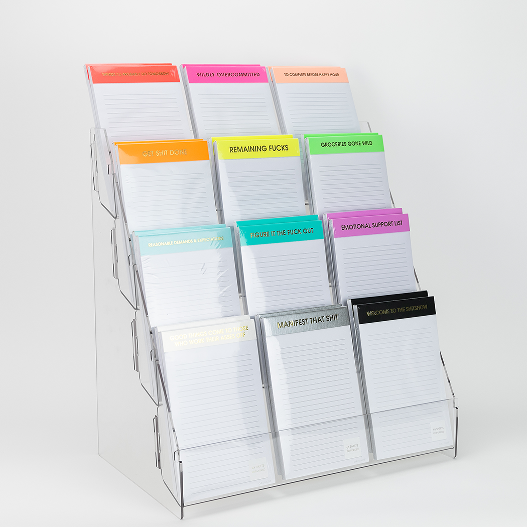 Acrylic Counter Rack - Filled with 12 Best Selling Cards
