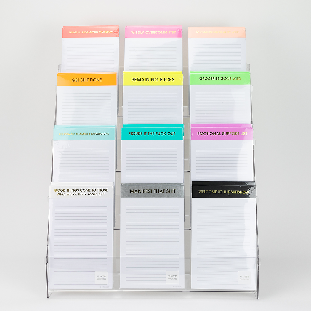 Acrylic Counter Rack - Filled with 12 Best Selling Cards