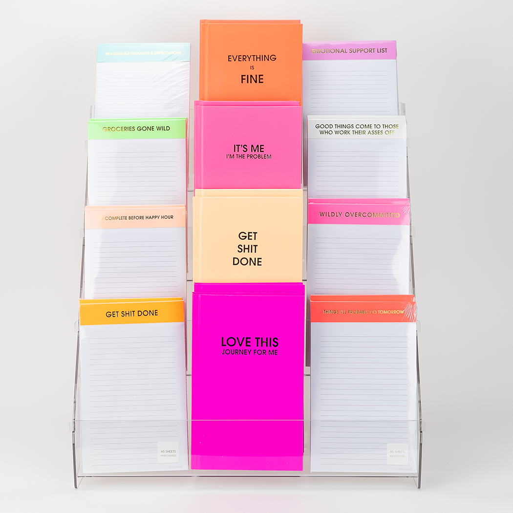 Acrylic Counter Rack - Filled with 12 Best Selling Cards