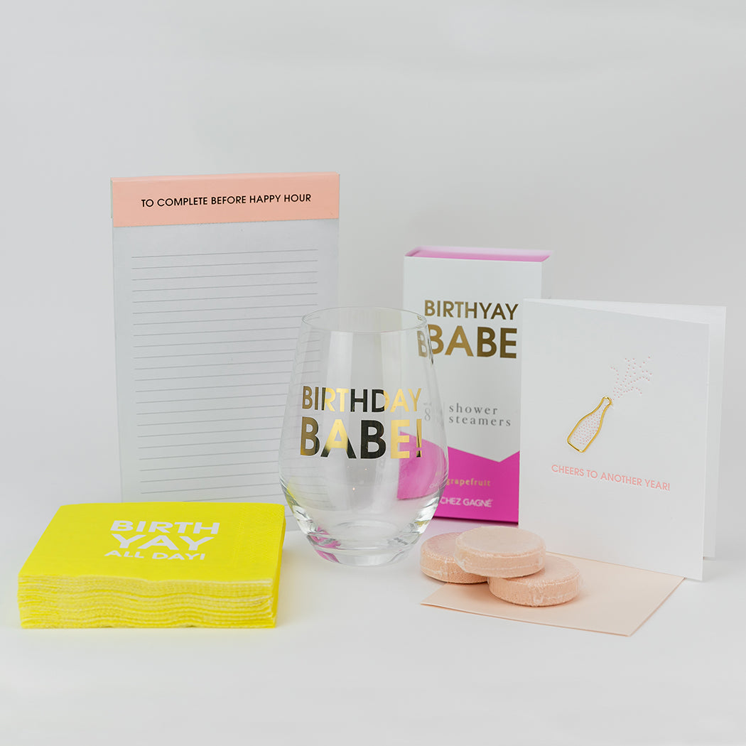 Cheers To Another Year - Paper Clip Letterpress Card