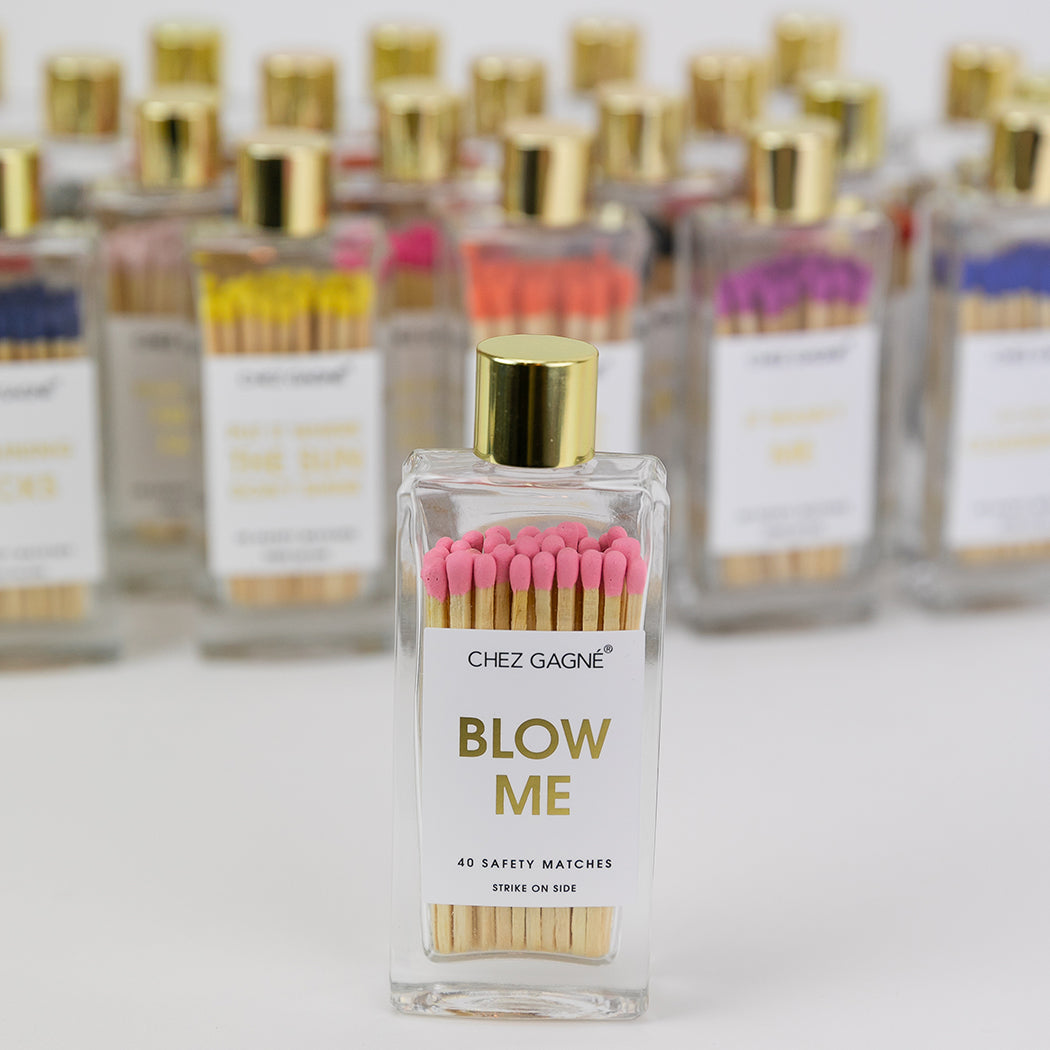 Blow Me - Glass Bottle Safety Matches