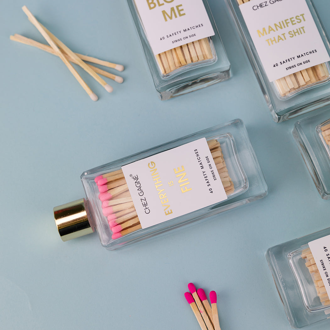 Everything is Fine - Glass Bottle Safety Matches