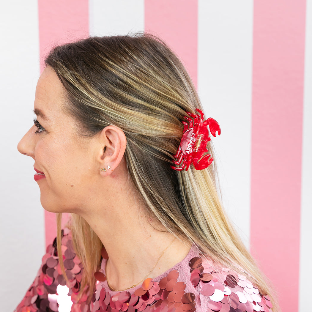 Crabby - Crab - Acetate Hair Claw Clip
