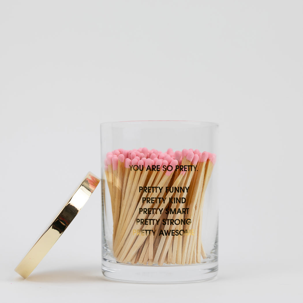 Limited Edition: You Are So Pretty Match + Rocks Glass Duo