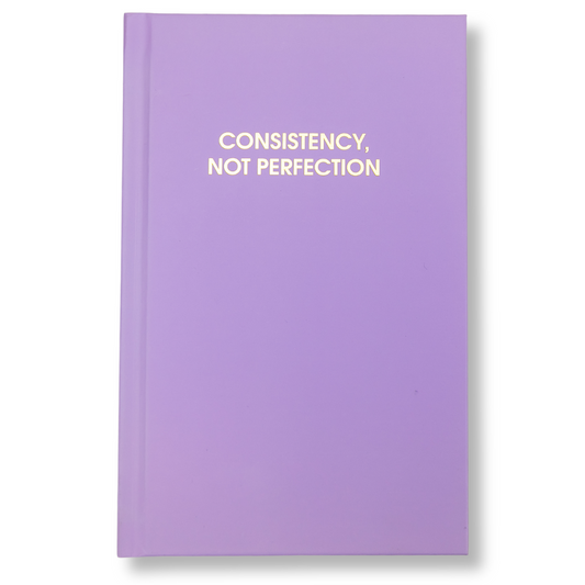 Consistency Not Perfection - Lilac Hardcover Journal