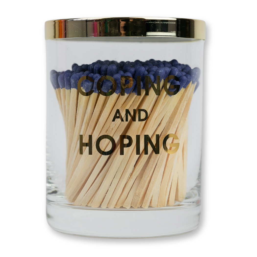 Limited Edition: Coping And Hoping Match + Rocks Glass Duo