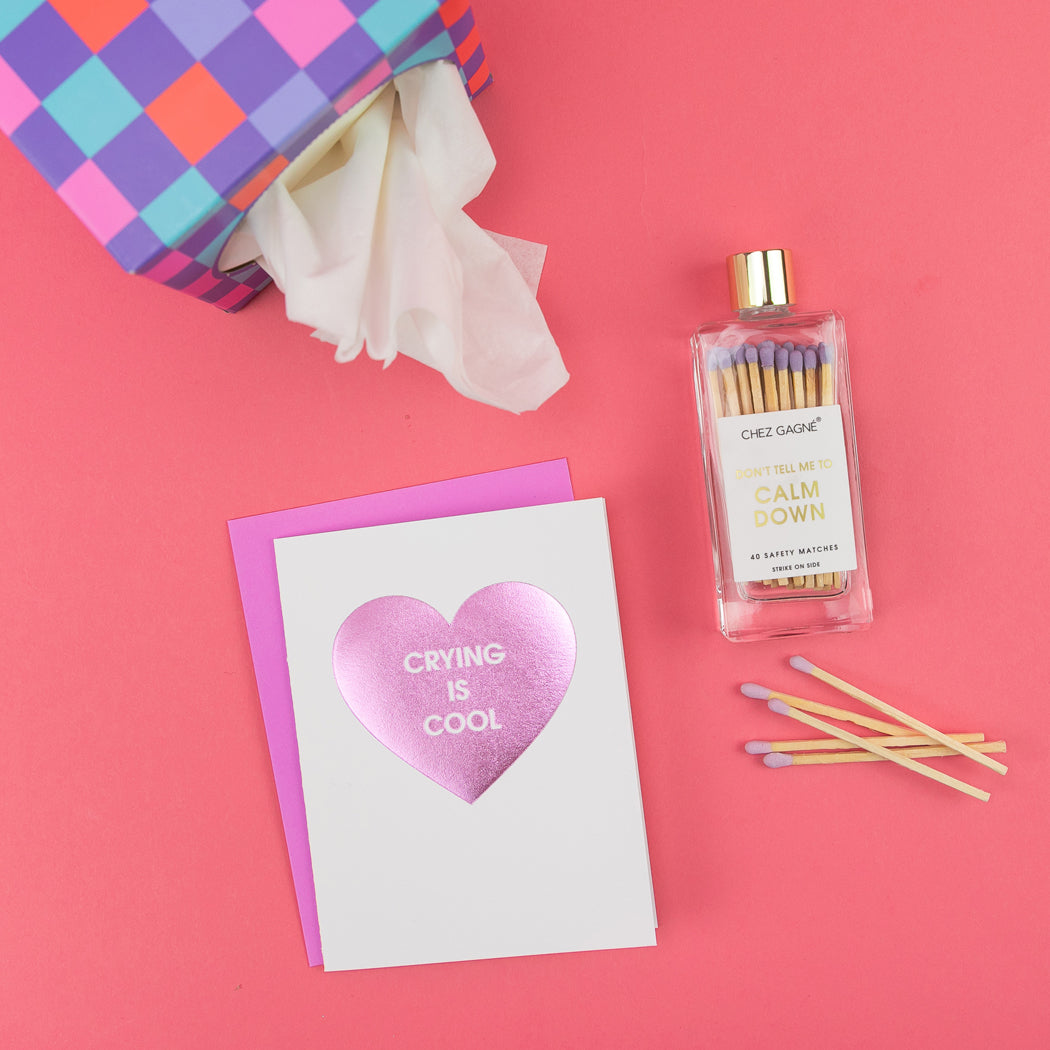 Don't Tell Me To Calm Down - Glass Bottle Safety Matches
