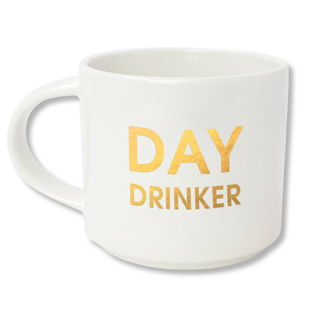 Day Drinker - Gold Foil Metallic Mug