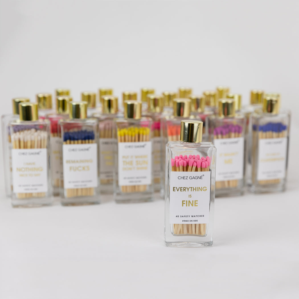 Everything is Fine - Glass Bottle Safety Matches