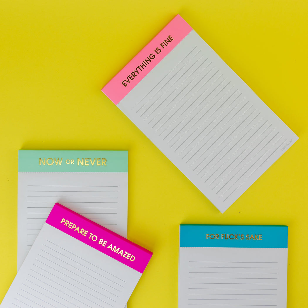 Now Or Never - Lined Notepad