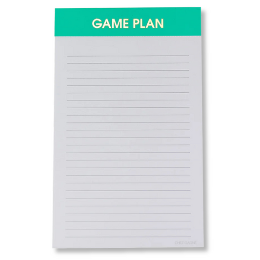 Game Plan - Lined Notepad