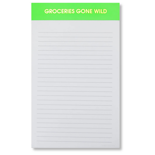 Groceries Gone Wild - Lined Notepad