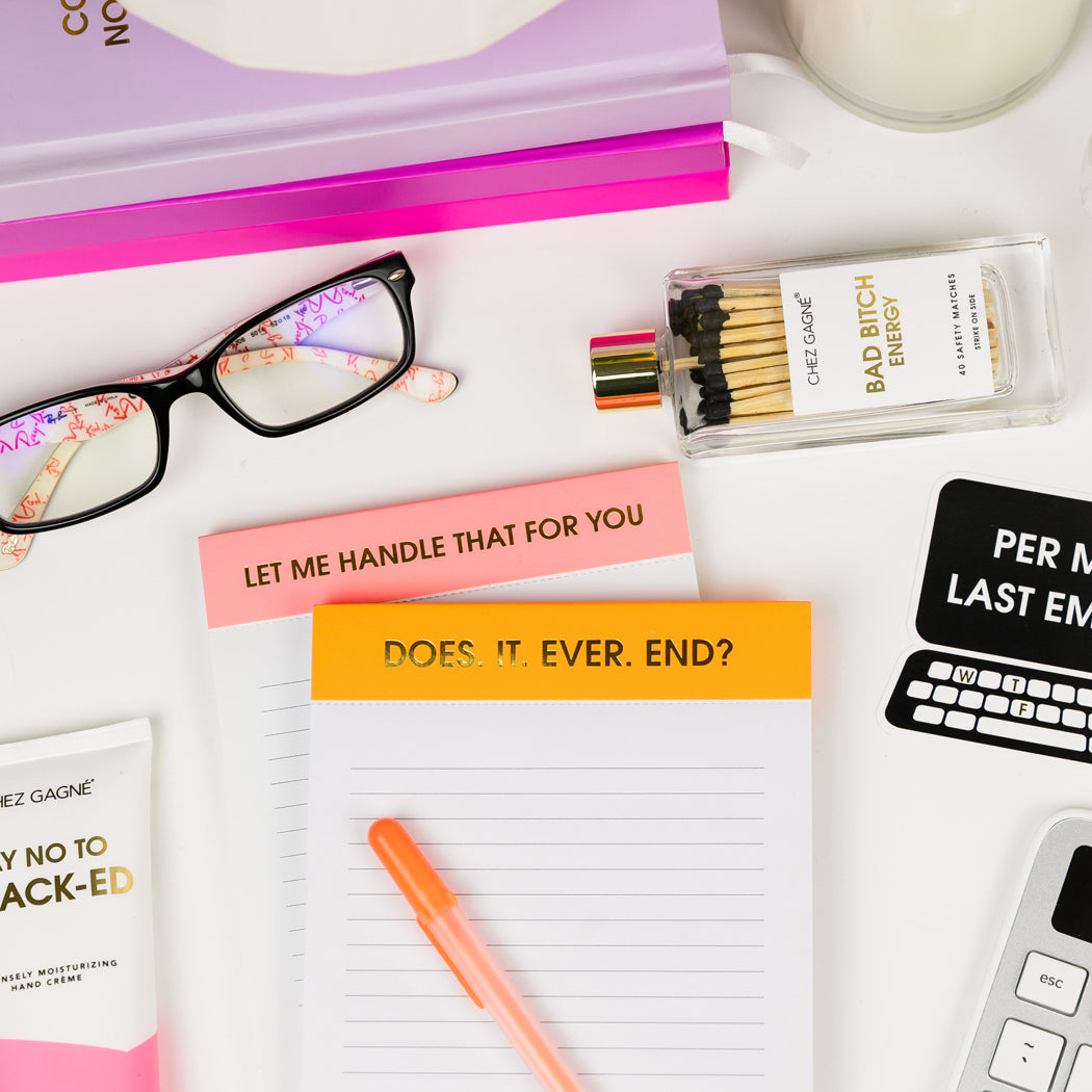 Does It Ever End? - Lined Notepad