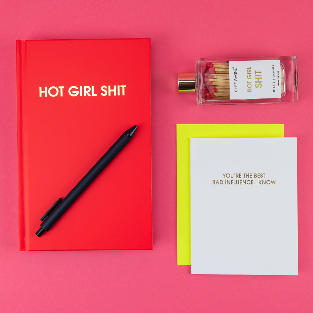 Hot Girl Shit - Fire Red Hardcover Journal