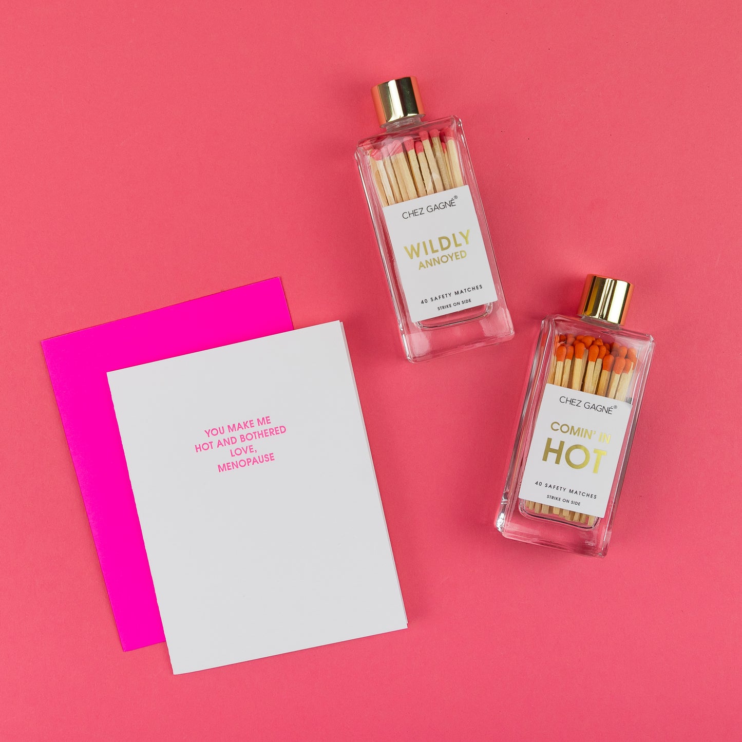 Coming In Hot - Glass Bottle Safety Matches