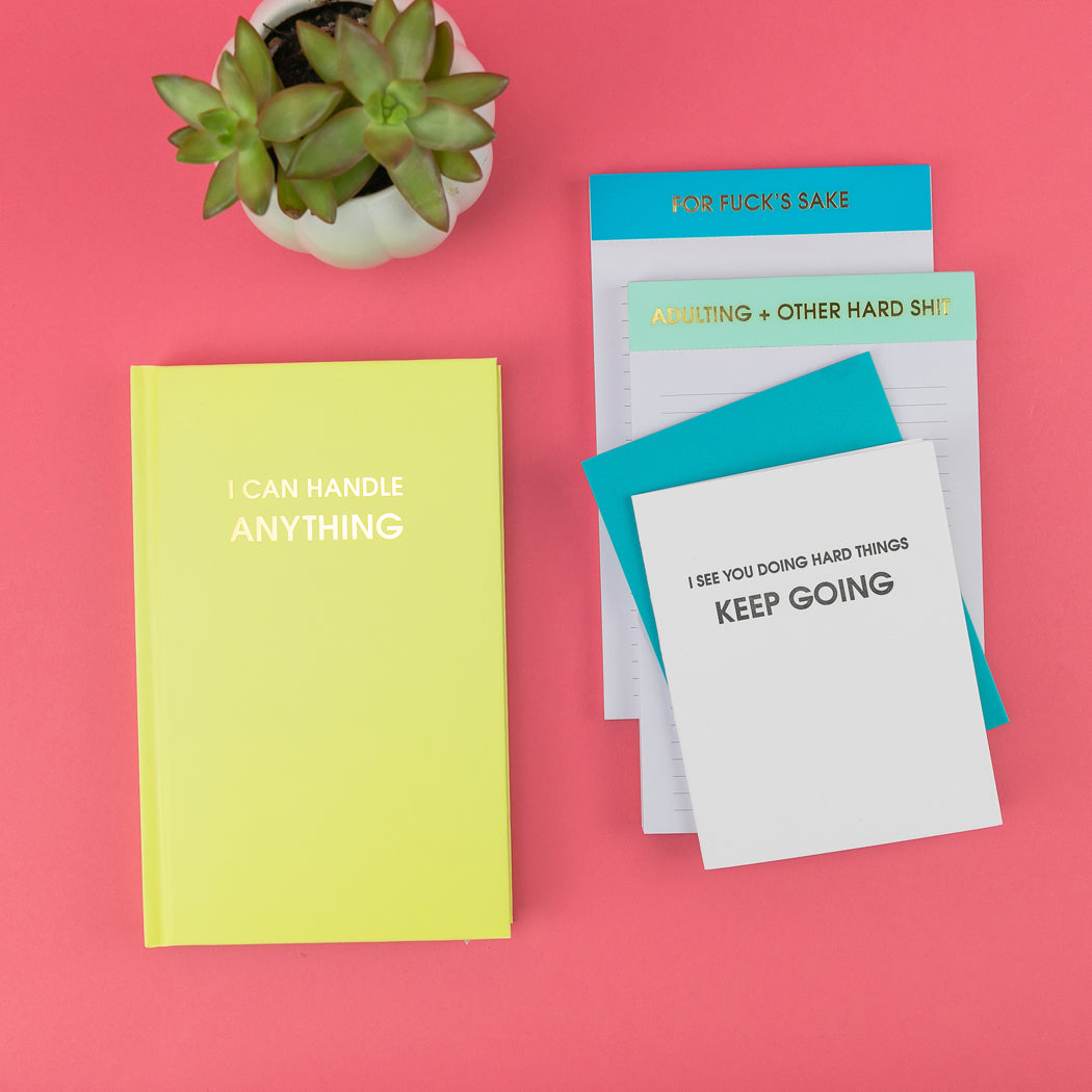 I See You Doing Hard Things, Keep Going - Letterpress Card