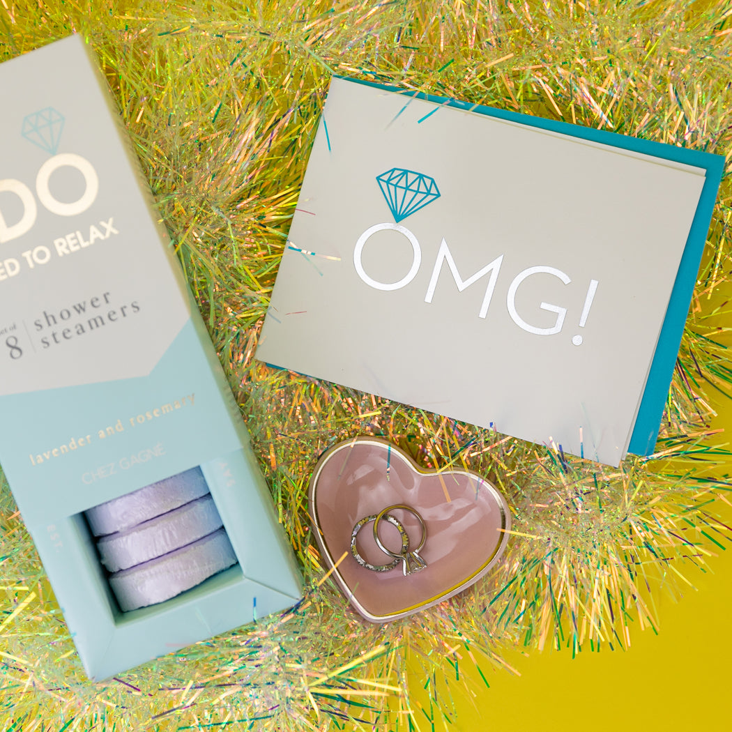 OMG! Engagement - Letterpress Card