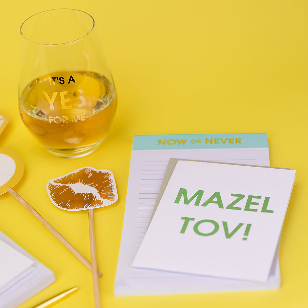 Mazel Tov! - Foil Printed Letterpress Card