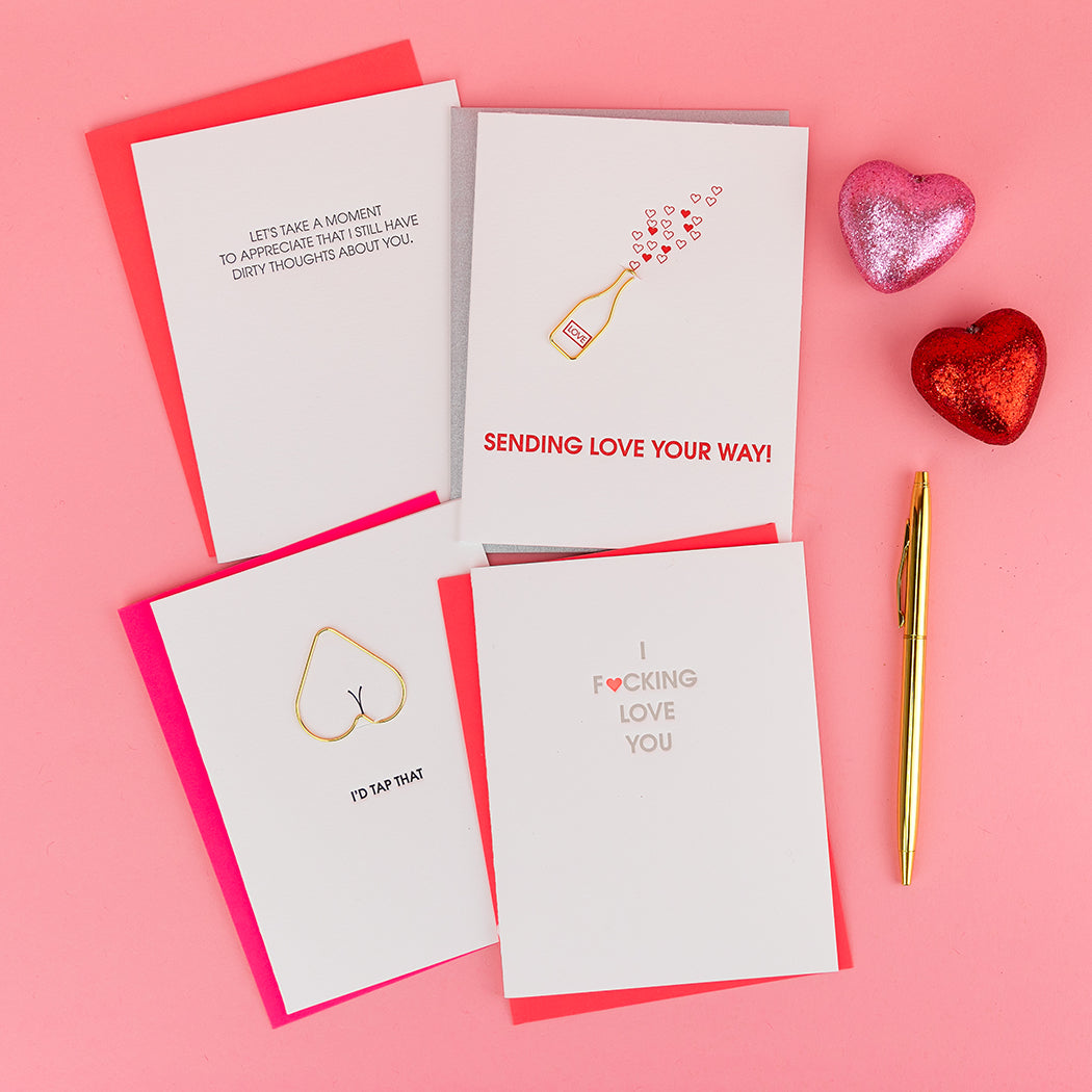 Dirty Thoughts About You - Letterpress Card