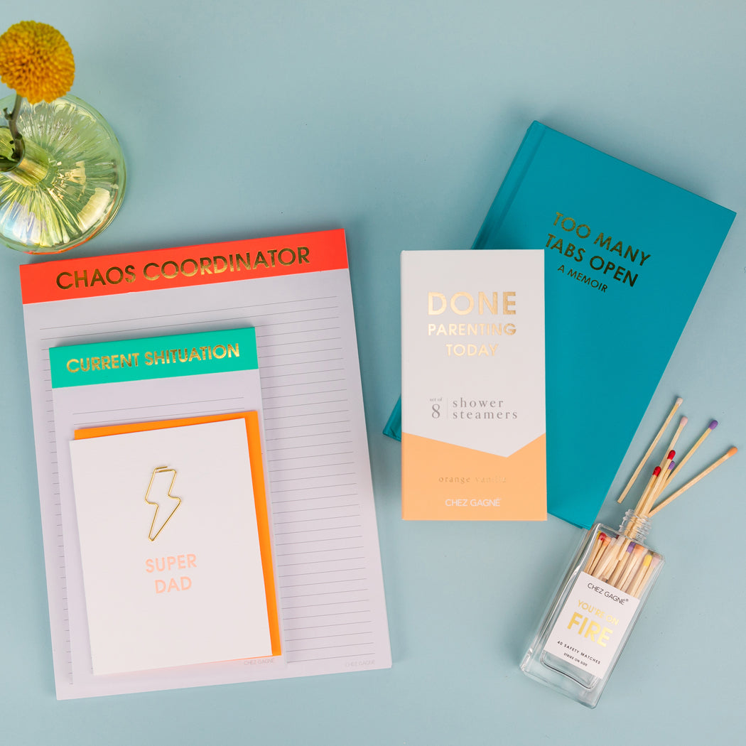 Too Many Tabs Open (a memoir) - Bright Teal Hardcover Journal