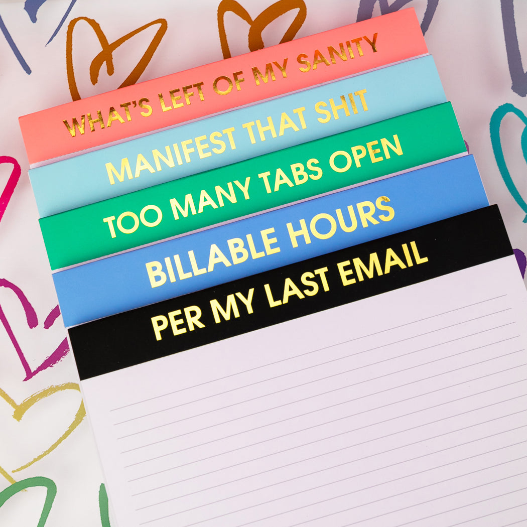 Too Many Tabs Open - Large Memo Notepad