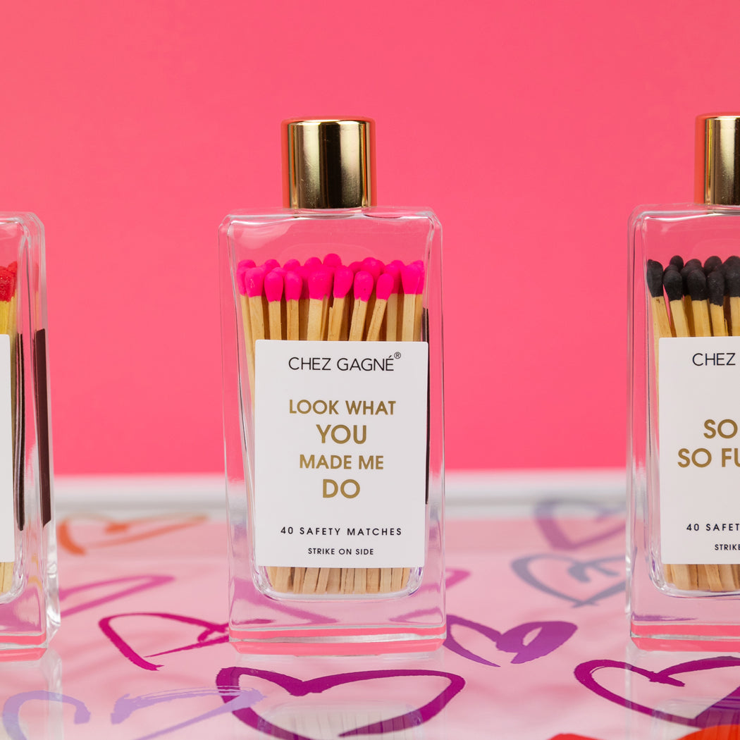Look What You Made Me Do - Glass Bottle Safety Matches