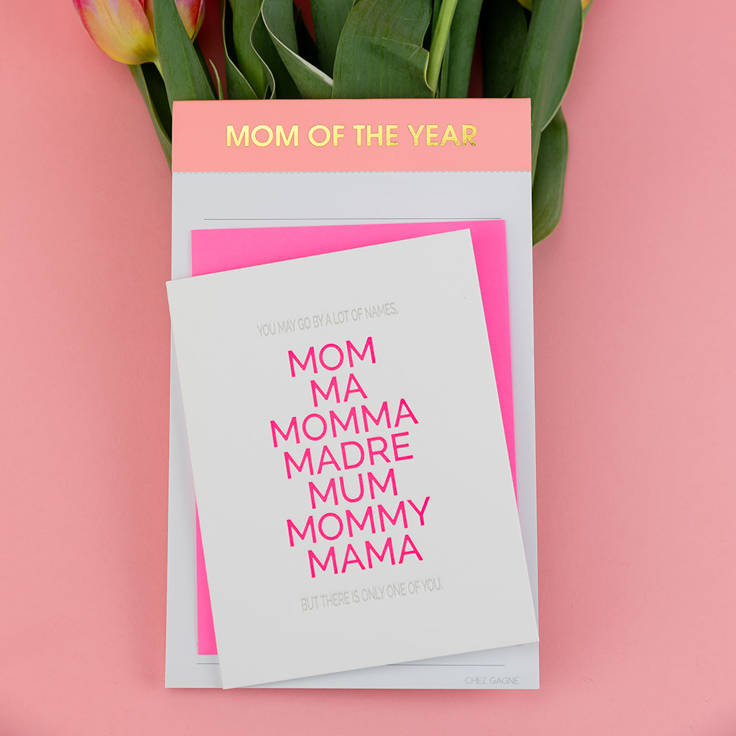 Mom of The Year - Lined Notepad