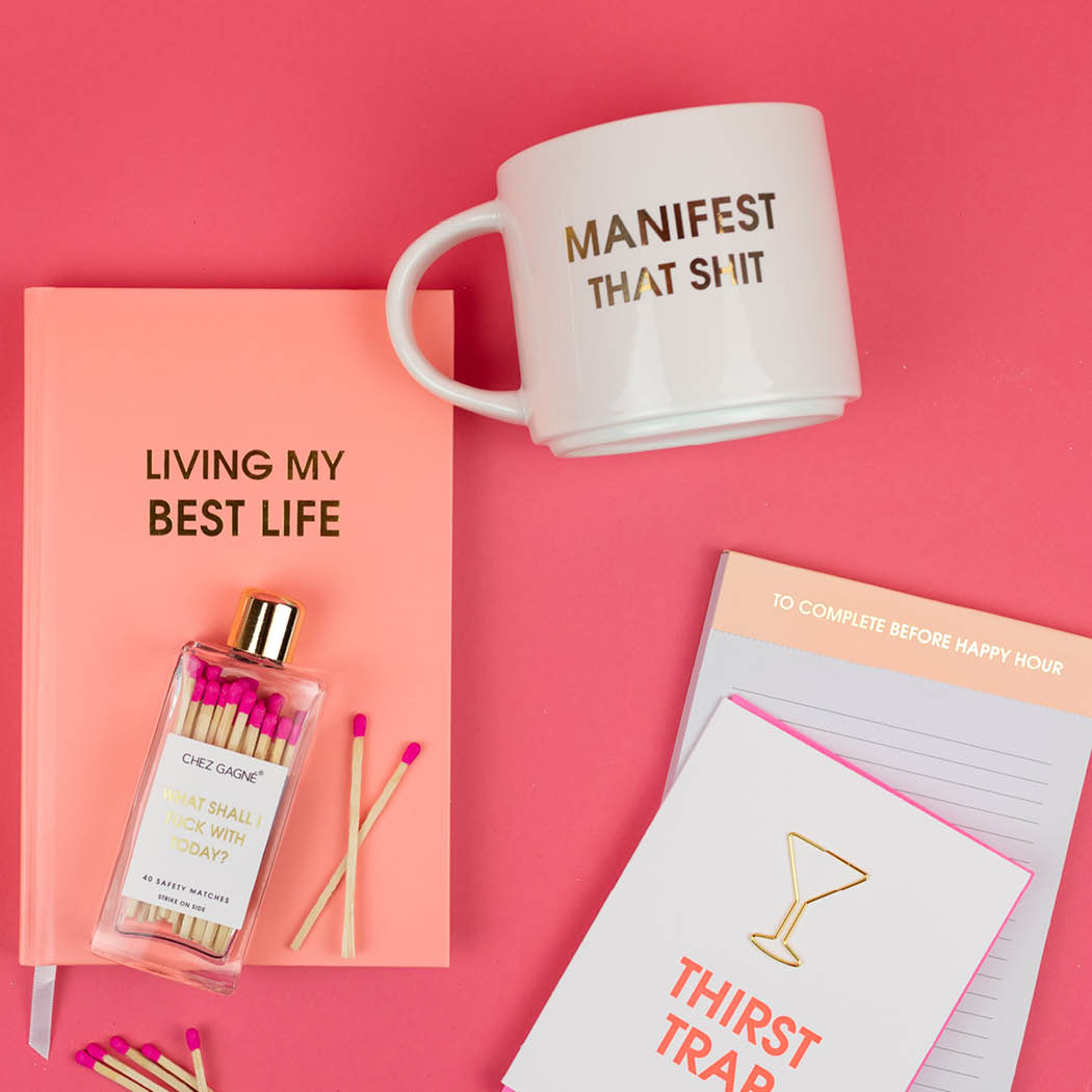 Manifest That Shit! - Gold Foil Metallic Mug