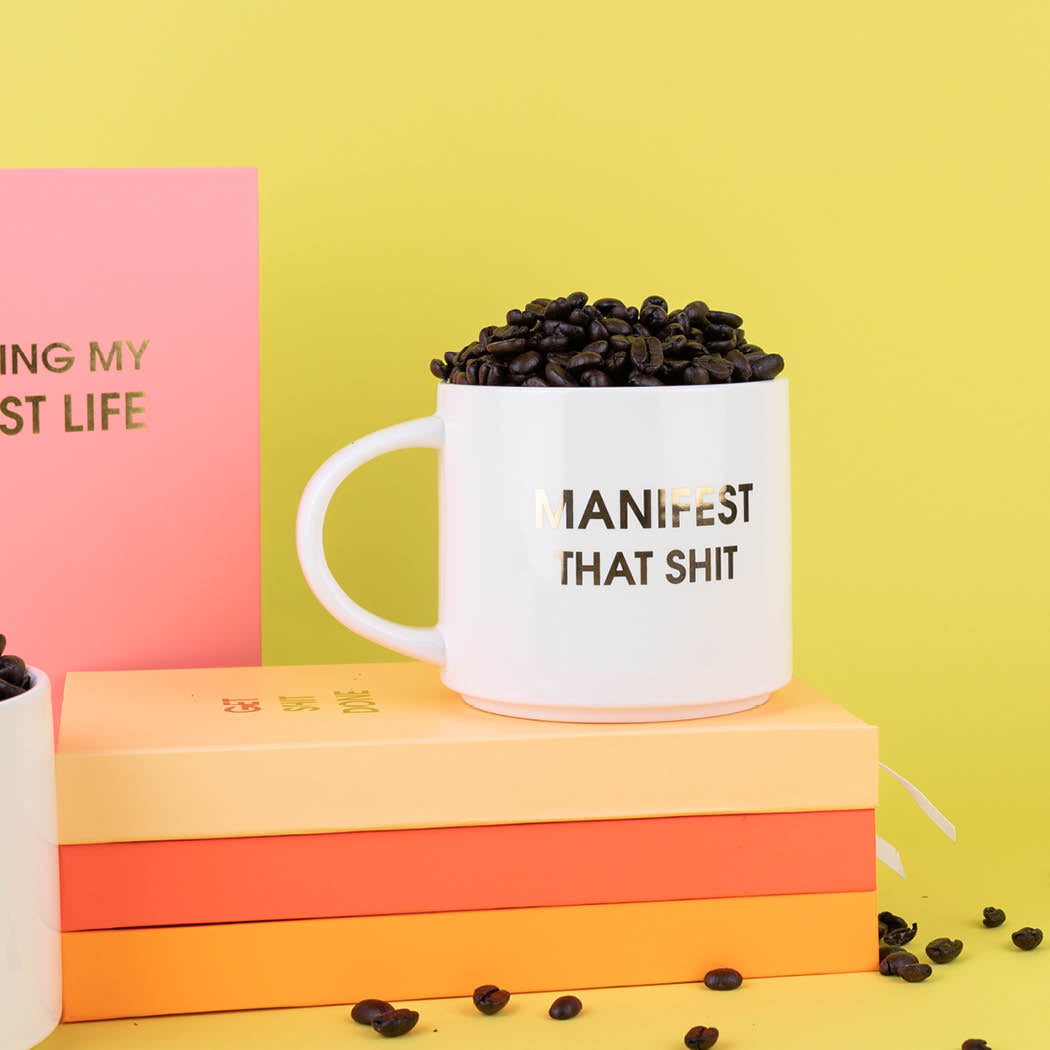 Manifest That Shit! - Gold Foil Metallic Mug