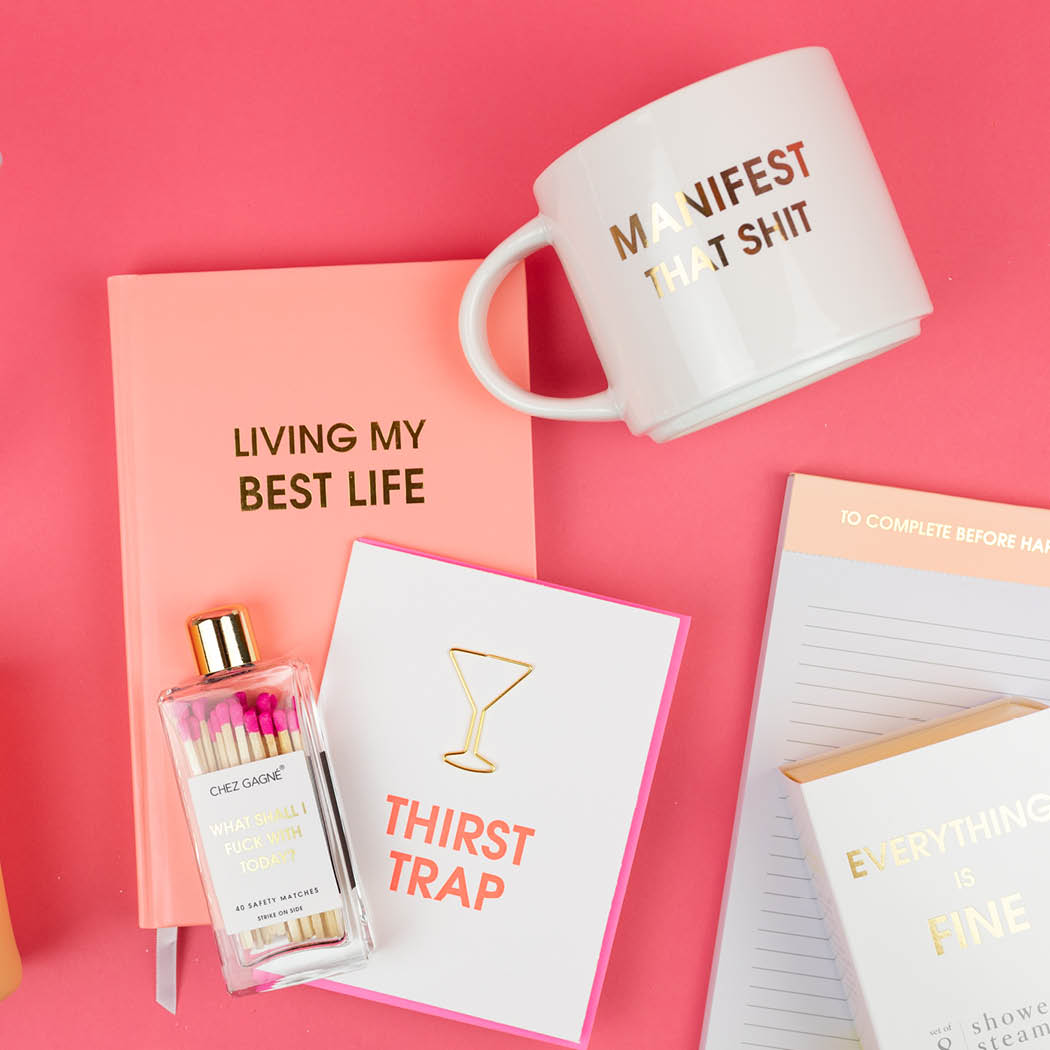 Manifest That Shit! - Gold Foil Metallic Mug
