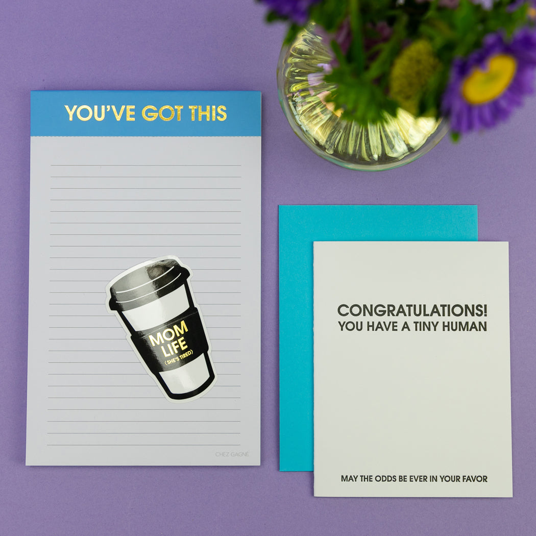 Congratulations You Have A Tiny Human - Letterpress Card