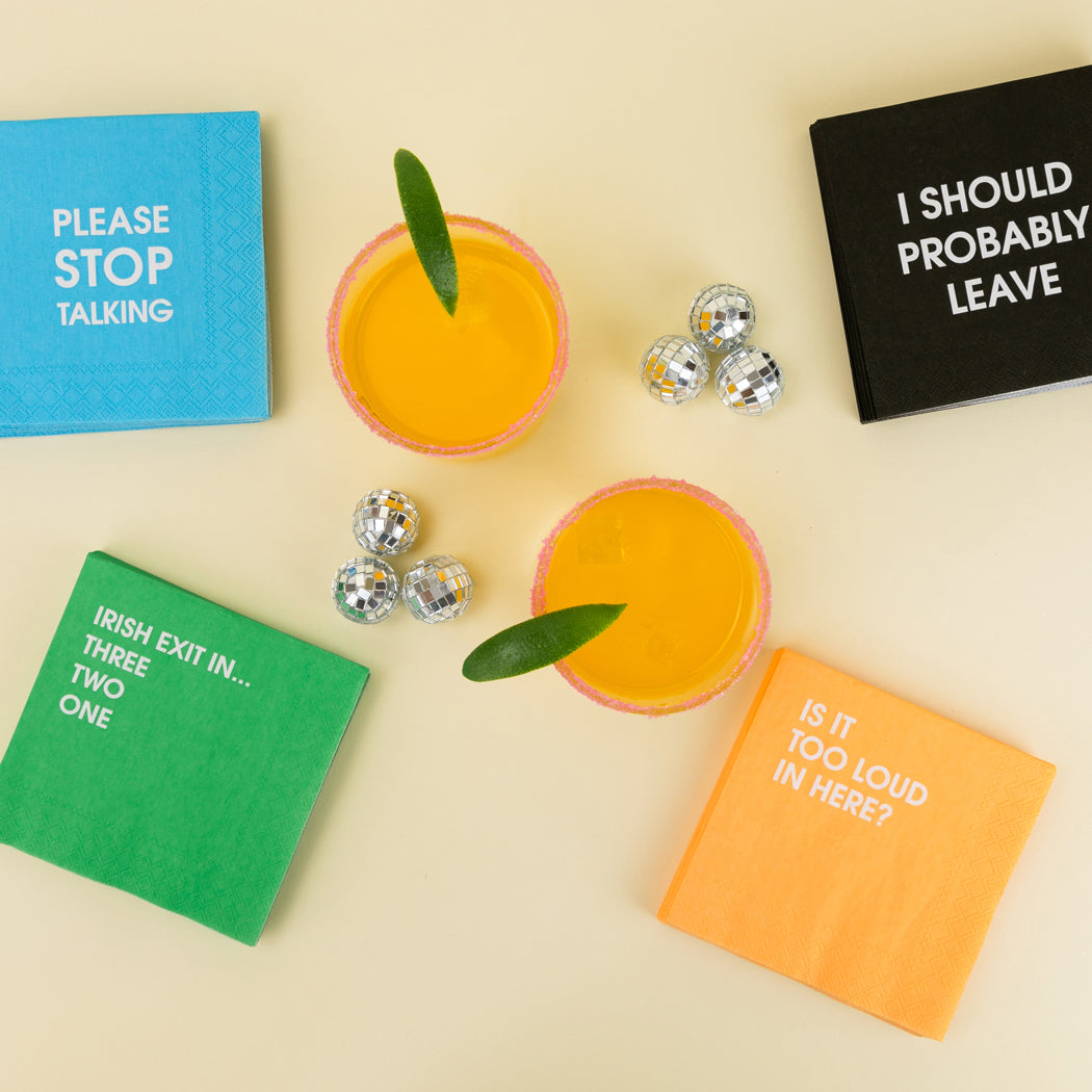 Irish Exit In... 3,2,1 - Cocktail Napkins