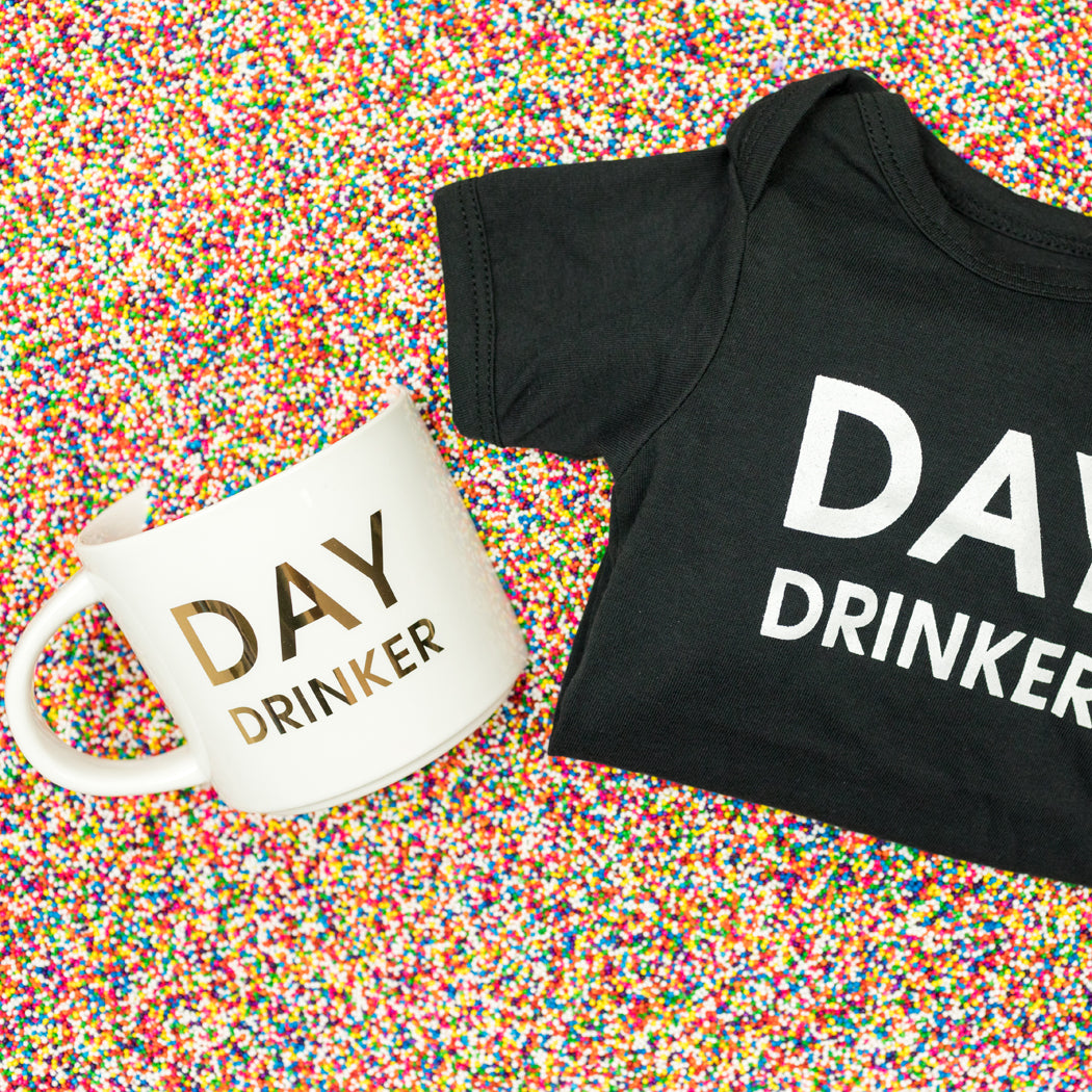 Day Drinker - Gold Foil Metallic Mug