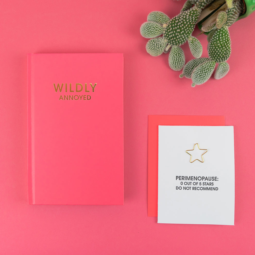 Wildly Annoyed - Hot Pink Hardcover Journal