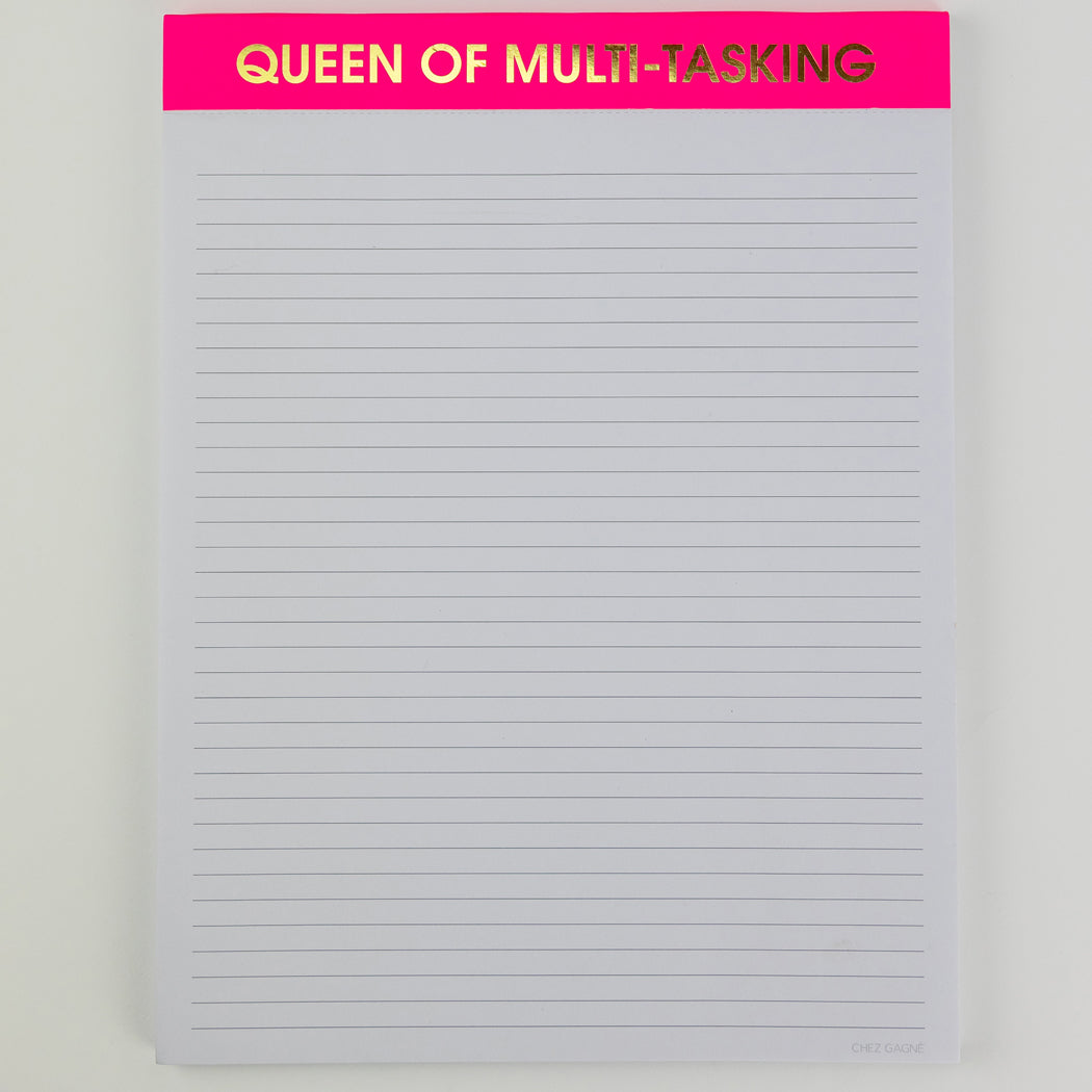 Queen Of Multi-Tasking - Large Memo Notepad