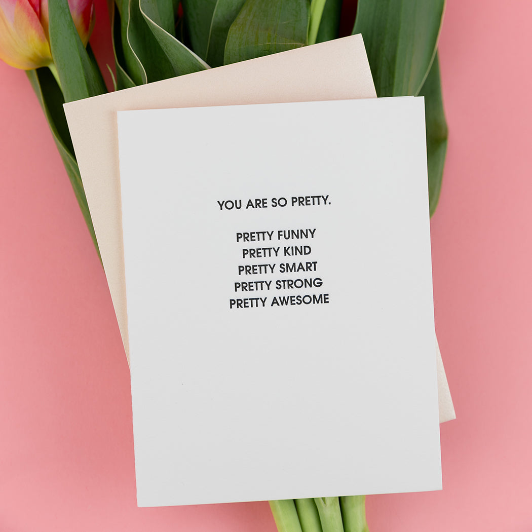 So Pretty Friendship - Letterpress Card