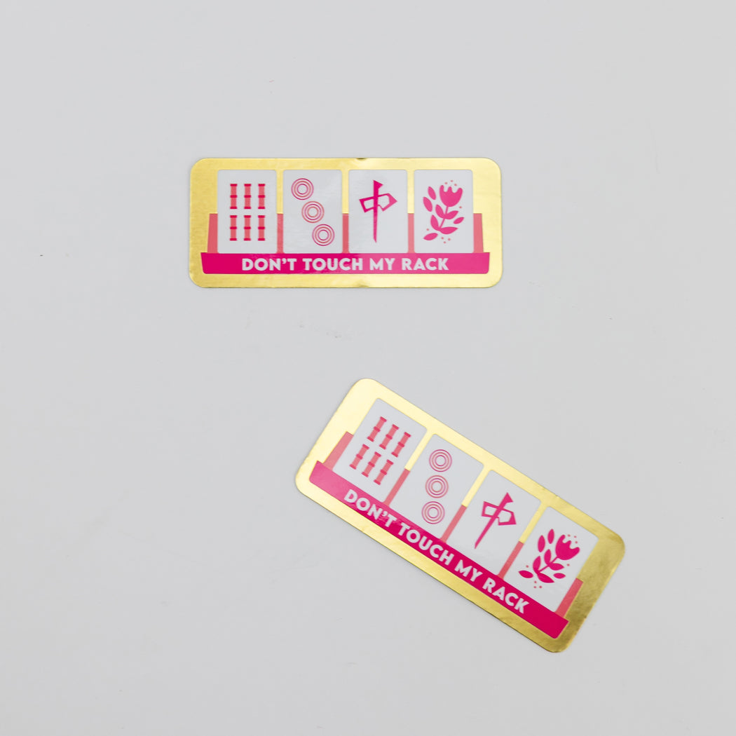 Don't Touch My Rack - Mahjong - Funny Vinyl Sticker