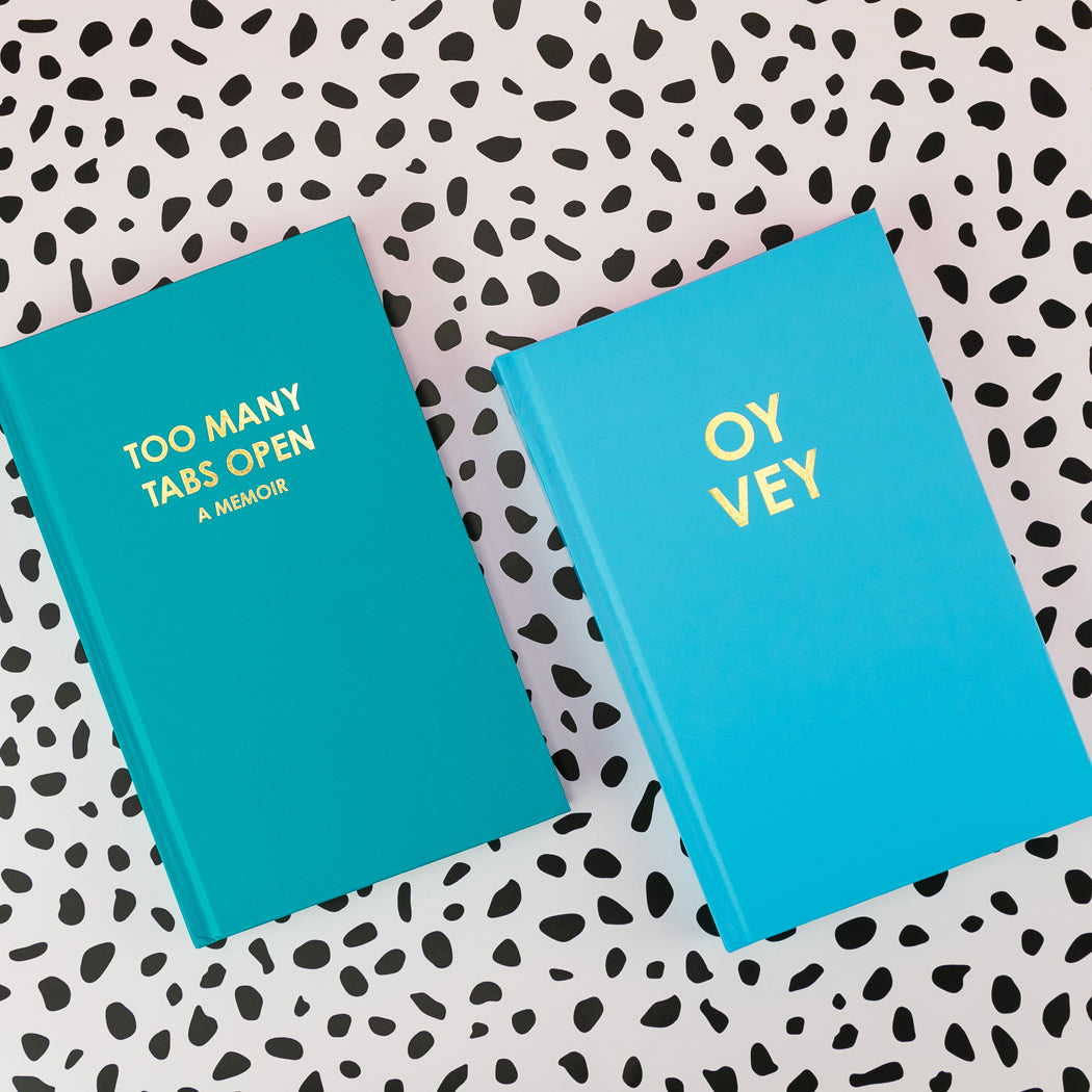 Oy Vey - Caribbean Blue Hardcover Journal