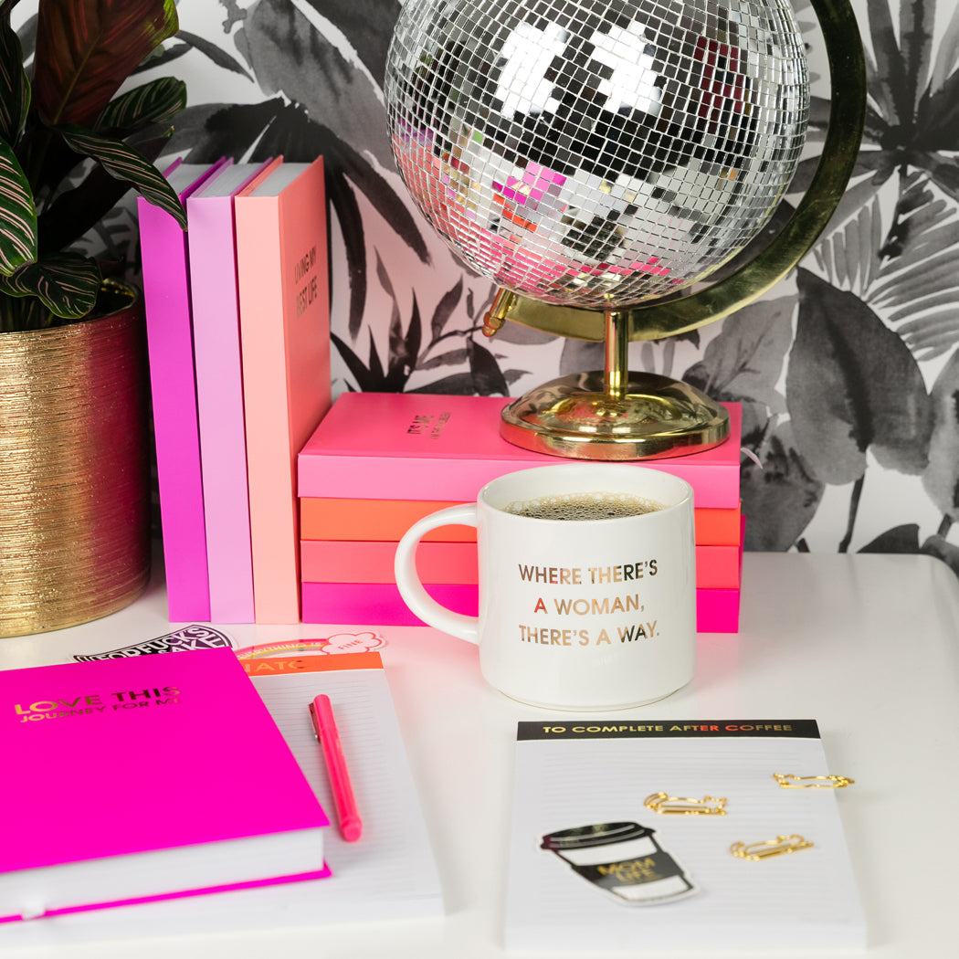 Where There's a Woman There's A Way - Gold Foil Metallic Mug