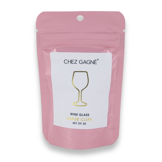 Paper Clip Pack - Wine Glass Pack of 25