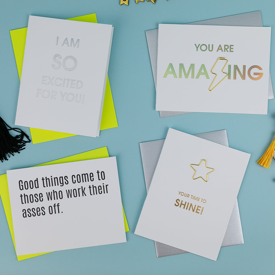You Are Amazing - Paper Clip Letterpress Card